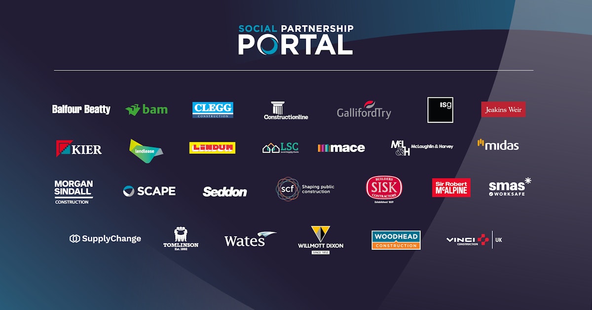 The Social Partnership Portal Founding Members Black background